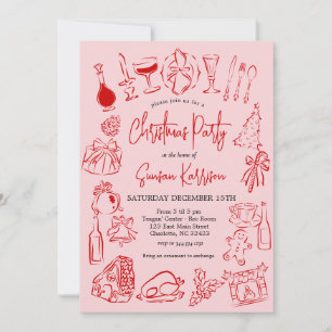 Uitnodiging voor kerstdiner, kerstdiner