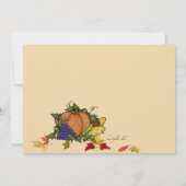 Uitnodiging voor kerstdinermaal (Achterkant)