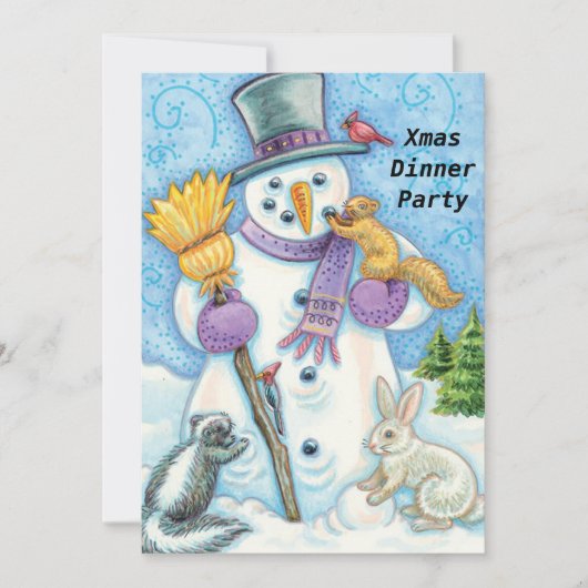 Uitnodiging voor kerstdinersfeest 2 (Voorkant)