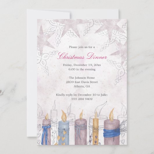 Uitnodiging voor kerstfeest (Voorkant)