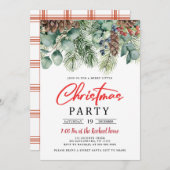 Uitnodiging voor kerstfeest (Voorkant / Achterkant)