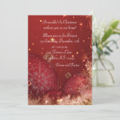 Uitnodiging voor kerstfeest (Staand voorkant)