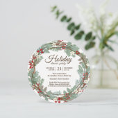 Uitnodiging voor kerstfeest (Staand voorkant)