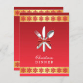 Uitnodiging voor kerstfeest (Voorkant / Achterkant)