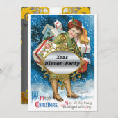 Uitnodiging voor kerstfeest (Voorkant / Achterkant)