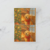 Uitnodiging voor kerstfeest · Cosy Dog Scene (Binnen)