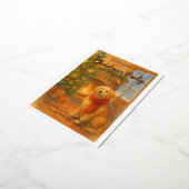 Uitnodiging voor kerstfeest · Cosy Dog Scene (Gedraaid)