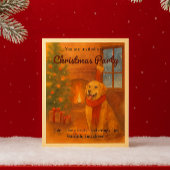 Uitnodiging voor kerstfeest · Cosy Dog Scene