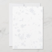 Uitnodiging voor kerstfeest, diner op kerstavond (Achterkant)