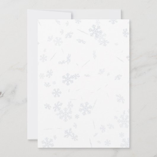 Uitnodiging voor kerstfeest, diner op kerstavond (Achterkant)