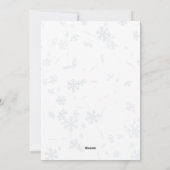 Uitnodiging voor kerstfeest, diner op kerstavond (Achterkant)