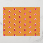 Uitnodiging voor kerstfeest 'Eet drink & wees vrol (Achterkant)