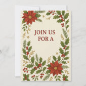 Uitnodiging voor kerstfeest | elegant (Voorkant)