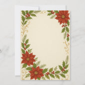 Uitnodiging voor kerstfeest | elegant (Achterkant)