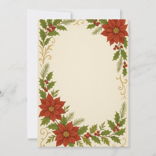 Uitnodiging voor kerstfeest | elegant (Achterkant)