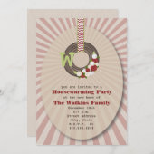 Uitnodiging voor kerstfeest- en aardeopwarming (Voorkant / Achterkant)