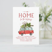 Uitnodiging voor kerstfeest- en winterfeest (Staand voorkant)