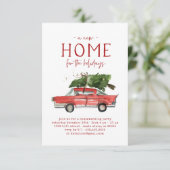 Uitnodiging voor kerstfeest- en winterfeest (Staand voorkant)