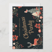 Uitnodiging voor kerstfeest gepersonaliseerd (Achterkant)