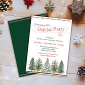 Uitnodiging voor kerstfeest in het winterbos