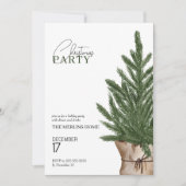 Uitnodiging voor kerstfeest | Kerstboom (Voorkant)