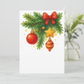 Uitnodiging voor kerstfeest. Kerstkaart (Staand voorkant)