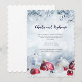 Uitnodiging voor kerstfeest, kerstuitnodigingen (Voorkant / Achterkant)