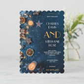 Uitnodiging voor kerstfeest, kerstuitnodigingen (Staand voorkant)