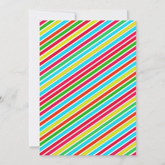 Uitnodiging voor kerstfeest Luau (Achterkant)