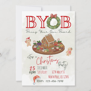 Uitnodiging voor Kerstfeest met BYOB Charcuterie B