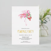 Uitnodiging voor kerstfeest op Palm Beach (Staand Voorkant)