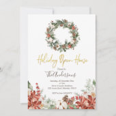 Uitnodiging voor Kerstfeest Open Huis (Voorkant)