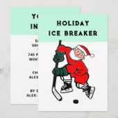 Uitnodiging voor kerstfeest open huis (Voorkant / Achterkant)