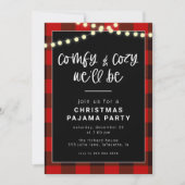 Uitnodiging voor kerstfeest Pajama (Voorkant)