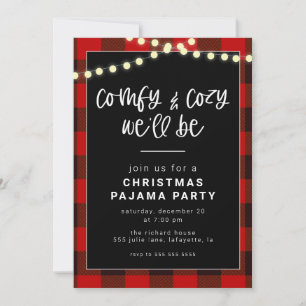 Uitnodiging voor kerstfeest Pajama