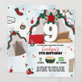 Uitnodiging voor kerstfeest Pajama (Voorkant / Achterkant)