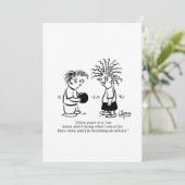 Uitnodiging voor kerstfeest - Santa en kinder (Staand voorkant)