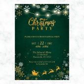 Uitnodiging voor kerstfeest | Sneeuwvlokken en de