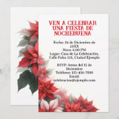 Uitnodiging voor Kerstfeest Spanish (Voorkant / Achterkant)