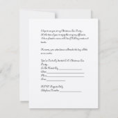 Uitnodiging voor kerstfeest Tea Party (Achterkant)