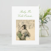 Uitnodiging voor kerstfeest Tea Party (Staand voorkant)