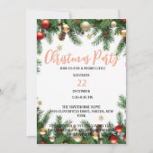 Uitnodiging voor kerstfeest, uitnodiging voor fees (Voorkant)