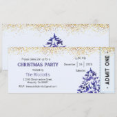 Uitnodiging voor kerstfeest, Uitnodiging voor Kers (Voorkant / Achterkant)