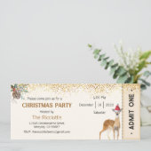 Uitnodiging voor kerstfeest, Uitnodiging voor Kers (Staand voorkant)