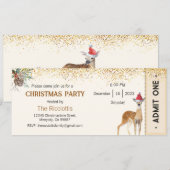 Uitnodiging voor kerstfeest, Uitnodiging voor Kers (Voorkant / Achterkant)