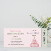 Uitnodiging voor kerstfeest, Uitnodiging voor Kers (Staand voorkant)