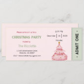 Uitnodiging voor kerstfeest, Uitnodiging voor Kers (Voorkant / Achterkant)