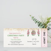 Uitnodiging voor kerstfeest, Uitnodiging voor Kers (Staand voorkant)