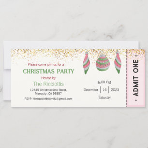 Uitnodiging voor kerstfeest, Uitnodiging voor Kers