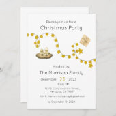 Uitnodiging voor kerstfeest, Uitnodiging voor Kers (Voorkant / Achterkant)